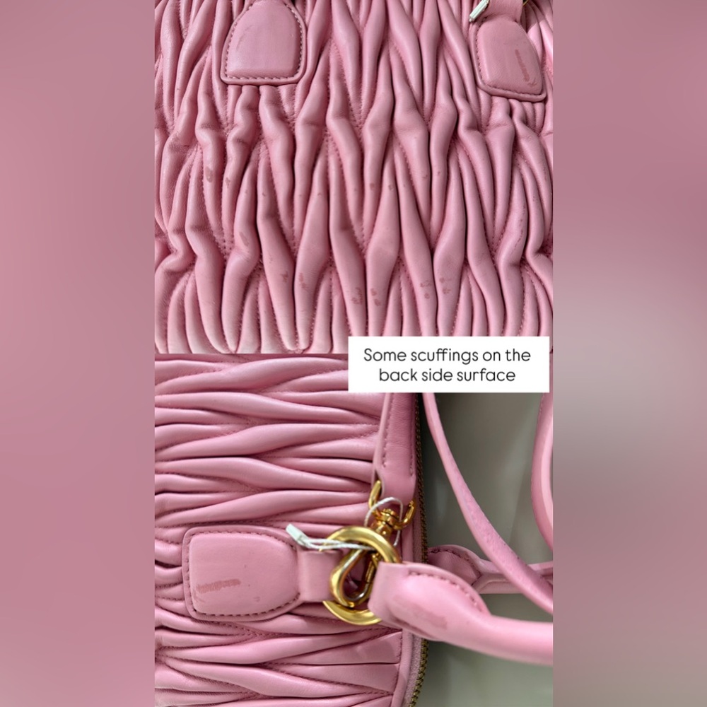 Authentic Miu Miu Matelasse Two-way Satchel Crossbody Handbag - Picture 13 of 16